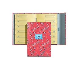 Miquelrius - Carpeta Separadores A4, Cubierta de Cartón Plastificado , Incluye 12 Separadores , Jordi Labanda , Colección Flowery , Color Rojo