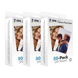 Zink Papel fotográfico instantáneo Zink de 5,1 x 7,6 cm (Paquete de 150) Compatible con cámaras e impresoras Polaroid Snap, Snap Touch, Zip y Mint