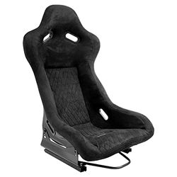 Sedile Sportivo 'LV' - Nero - Schienale Fisso in Poliestere - incl. Slitte