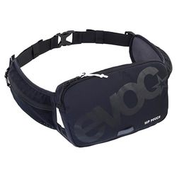 EVOC Hip Pouch Sacoche de Hanche, Sacoche Ventrale (Sacoche de Ceinture légère avec Plusieurs Compartiments, avec AIR Pad System, Adaptable Individuellement), Noir