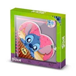 Disney Lilo and Stitch Muffin-Heart Diary + Pen, Pink