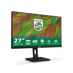 PHILIPS 27B1U3900-27" Ultra HD-monitor, in hoogte verstelbaar, luidsprekers, Adaptive Sync (3840x2160, 60Hz, 2x HDMI 2.0, 1x DisplayPort 1.4, 1x USB-C (90 W PD), RJ45, USB-hub) zwart