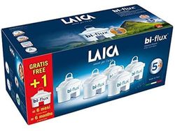 Laica Bi-Flux vattenfilterpatroner 6 filter vit