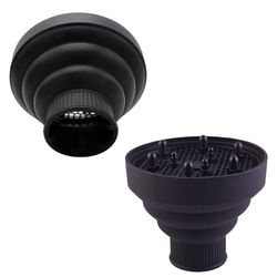 Universal Portable Silicone Folding Diffuser for Drying Curly Hair with Hairdryer, Attachment Diameter of 4-5 cm