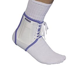 MIKROS Enkelbandage 100-vinyl Sport, wit, maat XXS (schoenmaat 34-35)