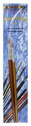 Eulenspiegel 955581 - Juego de 8 pinceles profesionales, 2 pinceles de fibra sintética, pinceles de maquillaje, pintura facial y corporal