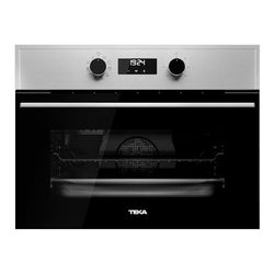 TEKA Horno Multifunción 45x60 cm, Limpieza HydroClean PRO, 8 Funciones de Cocinado, Función Airfry, 1 Guía Plus-Extension, 1 Bandeja y 1 Rejilla, Negro, Modelo HSC 635 S