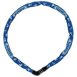 ABUS Steel-O-Chain 4804C SYMBOLS kettingslot - Combinatieslot voor kinderfietsen - ABUS beveiligingsniveau 3 - 75 cm - Blauw