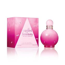 Britney Spears Candied Fantasy 100 ml – Eau de Toilette pour Femme – Fragrance Florale Gourmande – Notes de Bubblegum, Hibiscus Rose et Musc – Flacon Ombre Rose