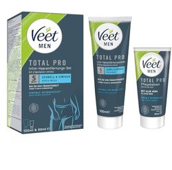 VEET Crema Depilatoria Íntima Hombre 100ml + Bálsamo Post-Depilación 50ml