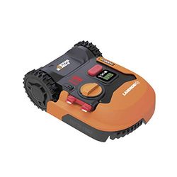 Worx Landroid M WR141E 500 m² grasmaaier / robotmaaier met App-functie en accu, handige accu-grasmaaier voor gras maaien van tuinen, een kleine robot als elektrische maaier (draadloos en oranje)