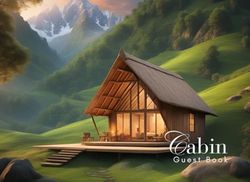 Cabin Guest Book: Guest Book for Vacation Home, Airbnb, Visitor Rental, Visitor’s Log Book for Recording Name & Memories