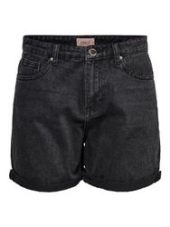 ONLY ONLPHINE Life Shorts BB MAS0003 Pantaloncini, Black Denim, XL Donna