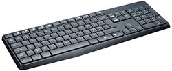 Logitech MK235 Combo Tastiera e Mouse Wireless per Windows, Layout Scandinavo QWERTY - Grigio