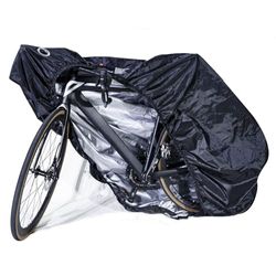 CCLIFE Fietshoes, waterdicht, met slotogen, 200 x 110 x 70 cm, fietszeil, 210D Oxford-weefsel, fietsbeschermhoes voor mountainbike racefiets