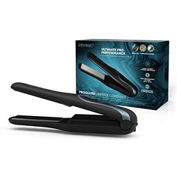 REVAMP Liberate Shine – Lisseur Compact Sans Fil en Céramique, Batterie Rechargeable – Appareil de Voyage pour Cheveux Lisses, Bouclés ou Ondulés – Noir