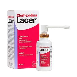 CLORHEXIDINA - Spray 40ml, Antiséptico, Larga Duración, Tratamiento Coayudante de la Gengivitis y la Periodontitis, Pre y Post Implantología y Cirugía Periodontal, Sabor Agradable, Sin Gluten