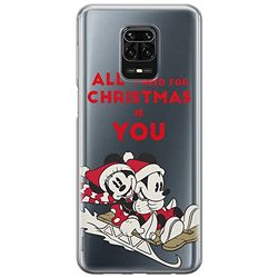 Ert Group custodia per cellulare per Xiaomi REDMI NOTE 9 PRO/ 9S originale e con licenza ufficiale Disney, modello Mickey & Minnie 015 adattato alla forma dello smartphone, parzialmente trasparente