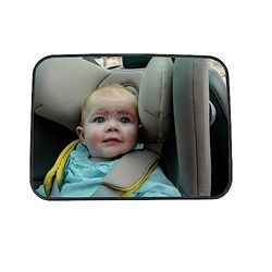 EZI MIRROR CLASSIC - Miroir classique pour surveiller bébé en voiture, installation facile sur tous appuie-têtes, fabriqué en plastique recyclé, durable et incassable