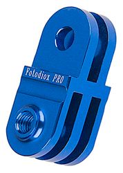 Fotodiox Pro GoTough Extender Bras d'Extension en Aluminium pour GoPro Hero HD/1/2/3/3+/4 20 mm Bleu Métal