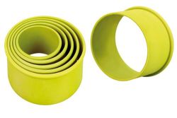 Ibili Conjunto de aro de prata nylon 7 8 + 10 cm, Stainless Steel, verde, 10 x 4,5 x 10 cm