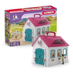 schleich HORSE CLUB Öppet stall ”Lilla hästskon”", från 5 år, 42703 - Bygglesaker, 60 Delar