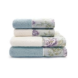 CREOLE Rosy Persia Cotton Bath Towels, 2+2, 4 Units
