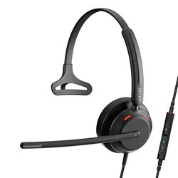EPOS IMPACT 730 Cuffie Mono USB-C e USB-A con Cavo per PC, Microfono Noise-Cancelling, Controlli In-Line, Audio Potenziato, Vestibilità Confortevole per Business, Casa e Chiamate di Lavoro