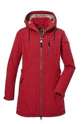 G.I.G.A. DX Dames Softshell parka met afritsbare capuchon GW 46 WMN SFTSHLL PRK, deep red, 50, 40898-000