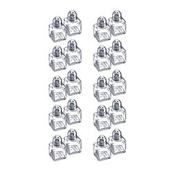 Westmark Set con mini contenitori per spezie, 10 set da 2 pezzi, Capacità: 10 ml l'uno, Acciaio inox/Vetro, Argento/Trasparente, 630722E2