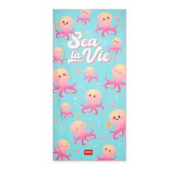 Legami - Telo Mare Leggero, Telo Mare in Microfibra, Salvietta da Spiaggia Compatta, Antisabbia, Asciugatura Rapida, Ultra Assorbente, Asciugamano Salvaspazio, 85 x 180 cm, Octopus