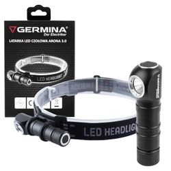 GERMINA DER ELECTRIKER FARO LED A BATERÍA Germina 2en1 para turismo, camping, cabeza deportiva, linterna frontal pequeña, iluminación práctica para un viaje