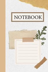 notebook: aesthetic collage of brown tone memory notebook