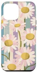 Custodia per iPhone 12 Pro Max Danish Pastel Estetic Retro Daisy Flower Pattern Margherite