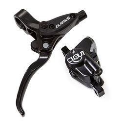 Clarks Cycle Systems E-Clout Kit de Freins à Disque hydrauliques avec rotors Olives et Supports is 180/160 mm