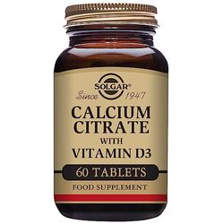 Solgar Citrato de Calcio con Vitamina D3 Comprimidos - Envase de 60