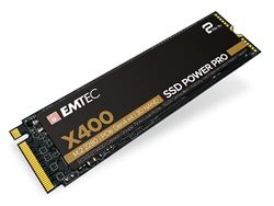 EMTEC - Interne SSD Collection X400 Power Pro M.2 2280 NVMe – 2TB, 2TB – ECSSD2TX400 – PCIe Gen4x4 – 3D NAND – ideaal voor gamers, videospelletjes, intensieve werklading