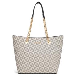 Montana West Purse and Handbags for Women Chain Shoulder Tote Bag Top Handle Handbag, H Beige, L