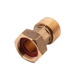 Raccordo in ottone BSP maschio 1,9 cm x 1,9 cm femmina per contatore dell'acqua