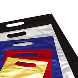 Favorit Lot de 20 enveloppes de couleur or métallisée, avec poignée et fermeture adhésive, format 18 x 27 cm