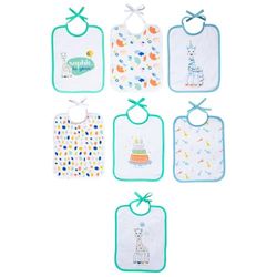 BABYCALIN Lot de 7 bavoirs naissance Sophie la girafe
