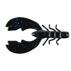 PowerBait FW Chigger Craw Pêche Appât, Mixte, PBBCHC3-BBF, Black Blue Fleck, 7.62 cm