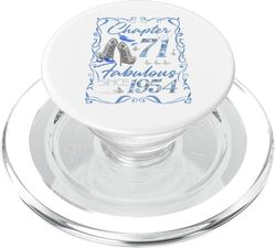 Chapter 71 Fabulous Since 1954 Diamond Heels 71st Birthday PopSockets PopGrip para MagSafe