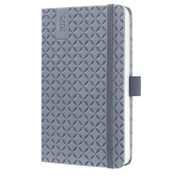 SIGEL J5120 Jolie Weekly Planner 2025, hardcover, 9,5 x 15 cm, 174 Pages, Light Grey