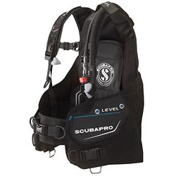 Scubapro Level 2022 M W/BPI drukregelaar set voor duiken in koud water, uniseks, volwassenen, zwart, eenheidsmaat