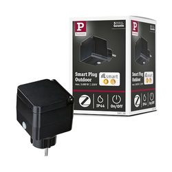 Paulmann 50138 adapterkontakt smart plugg utomhus IP44 svart smart kontroll