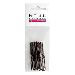 BIFULL Horquilla Invisible Bronce 62 mm 20 uds, Negro, Estandar