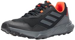 adidas Tracefinder Trail Running Shoes, Scarpe da Ginnastica Uomo, Carbon Black/Grey Six/Solar Red, 48 EU