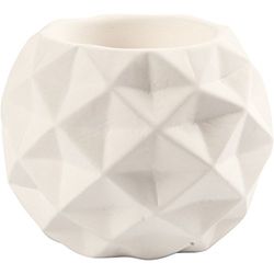 Creativ Company Tealight Holder, D: 8 cm, H: 8 cm, White, 6Stck, The Size Of The Hole 2.2 + 4 cm.