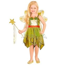 W WIDMANN MILANO Party Fashion - costume da fata del bosco per bambini, vestito, ali, elfo, fiaba, carnevale